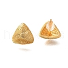 Brass Triangle Stud Earrings EJEW-Z083-03G-4