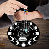 CREATCABIN 1Pc Chakra Gemstones Dowsing Pendulum Pendants FIND-CN0001-15I-7