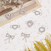 GOMAKERER 8PCS 4Style Alloy Rhinestone Buckle Clasps FIND-GO0001-47-4