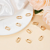 Beebeecraft 10Pcs Brass Spring Gate Rings KK-BBC0015-57G-01-4
