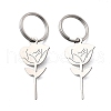 304 Stainless Steel Keychain KEYC-V001-01P-1