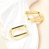 Brass Huggie Hoop Earrings X-EJEW-F245-04G-A-1