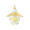 Handmade Glass Seed Beaded Angel Pendants PALLOY-MZ00764-05-1