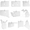 Unicraftale 10Pcs 10 Style 201 Stainless Steel Pendants STAS-UN0036-64-1