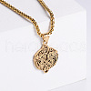 Retro Double Dragon Punk Hip-hop Street Fashion Stainless Steel Pendant Necklaces YF8370-2-1