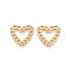304 Stainless Steel Heart Chain Linking Rings STAS-N109-08G-1