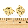 201 Stainless Steel Connector Charms STAS-U003-02G-3