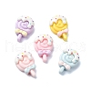 Macaron Color Opaque Resin Decoden Cabochons X-CRES-Q221-01C-1
