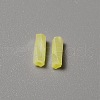 Opaque Colours Glass Twist Bugle Beads GLAA-WH0039-08B-2