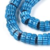 Handmade Millefiori Glass Beads Strands LAMP-T021-27B-05-3