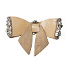 GOMAKERER 2Pcs Bowknot Crystal Rhinestone Detachable Shoe Decorations FIND-GO0002-06A-5