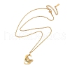 PVD Vacuum Plating 201 Stainless Steel Necklaces NJEW-R267-01S-G-2