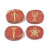 4Pcs 4 Styles Natural Red Jasper Display Decorations G-F786-02C-03-1