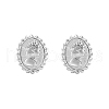 Tarnish Resistant 304 Stainless Steel Stud Earrings for Women JR9486-2-1