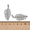 Rack Plating Brass Clear Cubic Zirconia Pendants KK-L236-04C-P-3