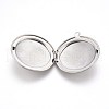 Tarnish Resistant 304 Stainless Steel Locket Pendants STAS-L219-06P-3