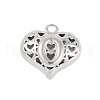 Hollow Brass Pendants for Valentine's Day KK-M289-03O-P-1