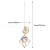 Moon & Diamond Metal Hanging Ornaments PW-WG76722-02-1