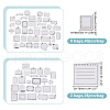 AHADERMAKER 9 Bags Study Theme Paper DIY Decorative Stickers DIY-GA0005-41-2