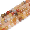 Natural Jade Beads Strands G-L555-05-6mm-1