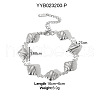 Stainless Steel Link Bracelets for Women TA0907-1-1