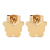 PVD Vacuum Plating 304 Stainless Steel Stud Earrings for Women EJEW-A048-48E-G-1