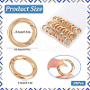 SOFPLATE 30Pcs Alloy Spring Gate Ring FIND-SP0001-48-2