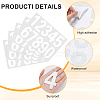 Number 0~9 PET Self-Adhesive Reflective Mailbox Stickers DIY-WH20010-26A-01-5