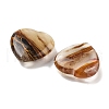 Mother's Day Gifts Heart Tigerskin Glass Palm Stones G-C134-06A-04-2