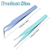 6Pcs 6 Colors Stainless Steel Tweezers DIY-YW0009-73-2