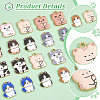   20Pcs 10 Styles Printed Alloy Pendants FIND-PH0021-07-4