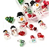 20Pcs 10 Style Christmas Themed Handmade Lampwork Beads LAMP-LS0001-09-3