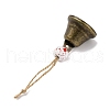 Halloween Iron Bell Hanging Ornaments HJEW-JM02442-4