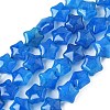 Dyed Natural Malaysia Jade Star Beads Strands G-Z080-A01-01-2