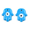 Opaque Handmade Lampwork Pendants LAMP-T011-15-B02-2