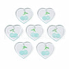 Transparent Resin Pendants RESI-N030-002C-1