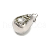 Brass Micro Pave Cubic Zirconia Pendants KK-L229-001P-09-2