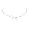 Bowknot Seed Beads Beaded Necklaces NJEW-TA00153-1