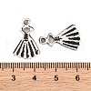 Tibetan Style Dress Alloy Pendants PALLOY-P079-01-2