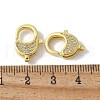 Brass Micro Pave Cubic Zirconia Lobster Claw Clasps KK-F893-06G-3