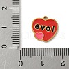 304 Stainless Steel Enamel Charms STAS-P388-19F-G-3