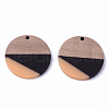 Resin & Walnut Wood Pendants RESI-N025-005A-B02-2