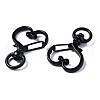 Spray Painted Eco-Friendly Alloy Swivel Snap Hooks Clasps PALLOY-T080-17A-NR-3