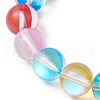 8.5mm Round Synthetic Multi-Moonstone Stretch Bracelets for Girls BJEW-JB10421-02-3