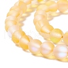 Synthetic Moonstone Beads Strands G-E573-01A-02-4