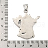 316 Surgical Stainless Steel Pendants STAS-E212-113AS-3