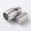 Oval Brass Magnetic Clasps with Glue-in Ends KK-F361-01-NR-3