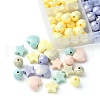 325Pcs Spray Painted Acrylic Beads MACR-YW0002-55-2