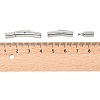 Tarnish Resistant 316 Surgical Stainless Steel Bayonet Clasps X-STAS-I013-3mm-3