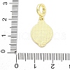 Brass Saint European Dangle Charms KK-D325-26G-02-3